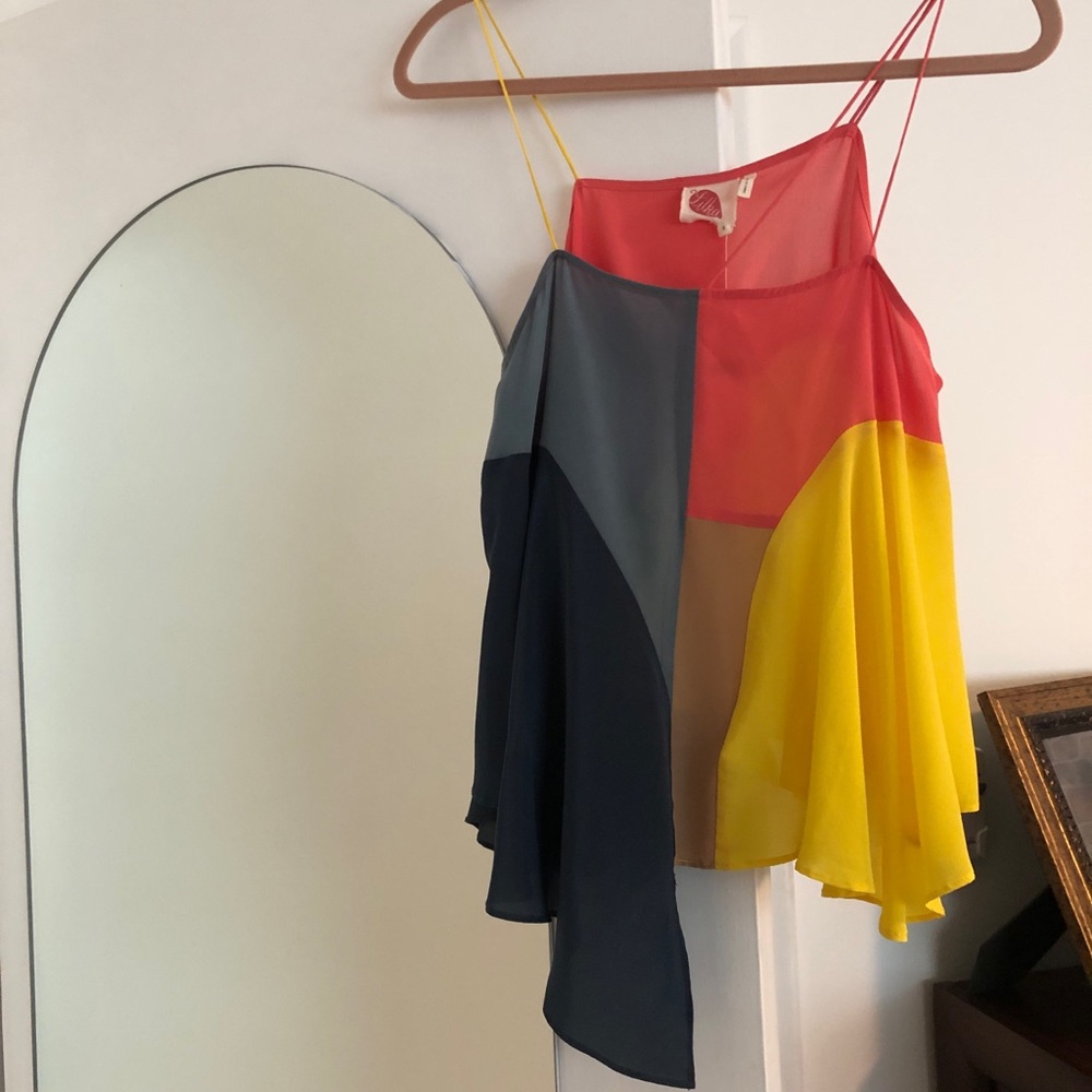 Silk colorful and classy blouse - new unworn